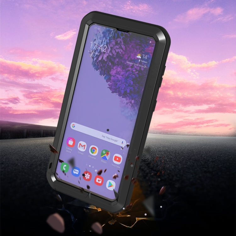 Custodia protettiva in metallo con vetro per Samsung Galaxy A72 5