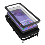 Custodia protettiva in metallo con vetro per Samsung Galaxy A72 5