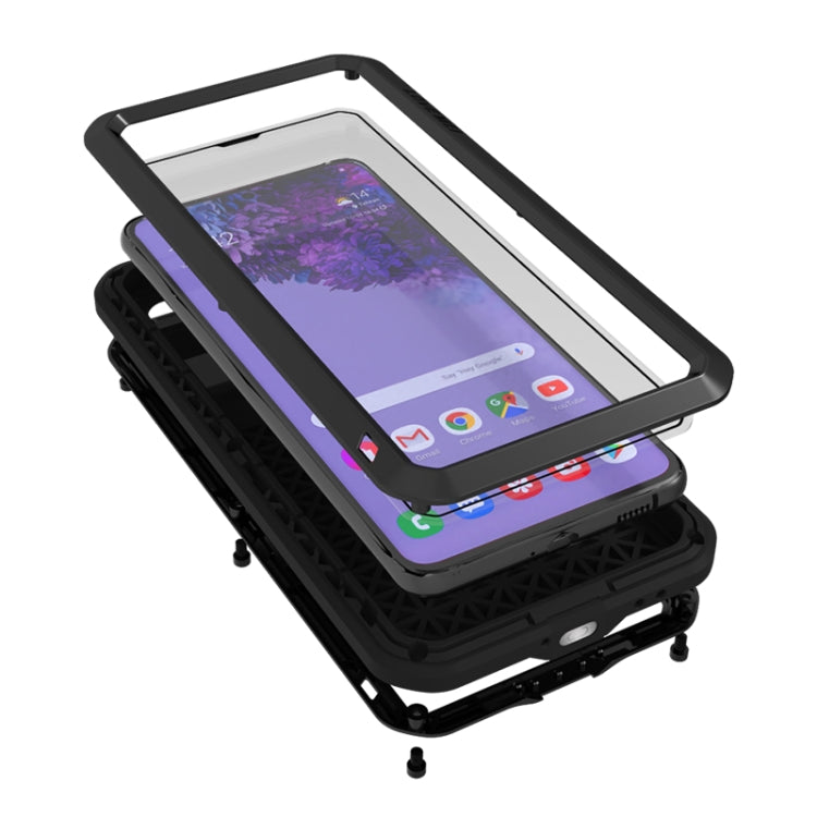 Custodia protettiva in metallo con vetro per Samsung Galaxy A72 5