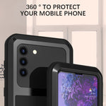 Custodia protettiva in metallo con vetro per Samsung Galaxy A72 5