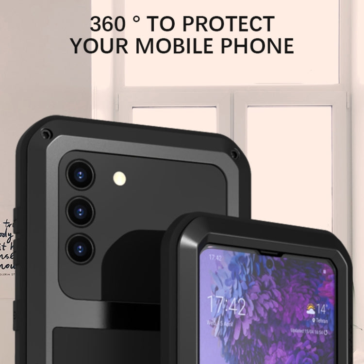 Custodia protettiva in metallo con vetro per Samsung Galaxy A72 5