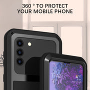 Custodia protettiva antipolvere impermeabile antiurto in metallo LOVE MEI con vetro, For Samsung Galaxy S21+ 5G, For Samsung Galaxy A72 5G / 4G