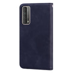 Custodia in pelle PU con vibrazione orizzontale magnetica aziendale smerigliata con supporto, slot per schede e cordino, For Huawei P smart 2021, For Huawei Honor 10X Lite