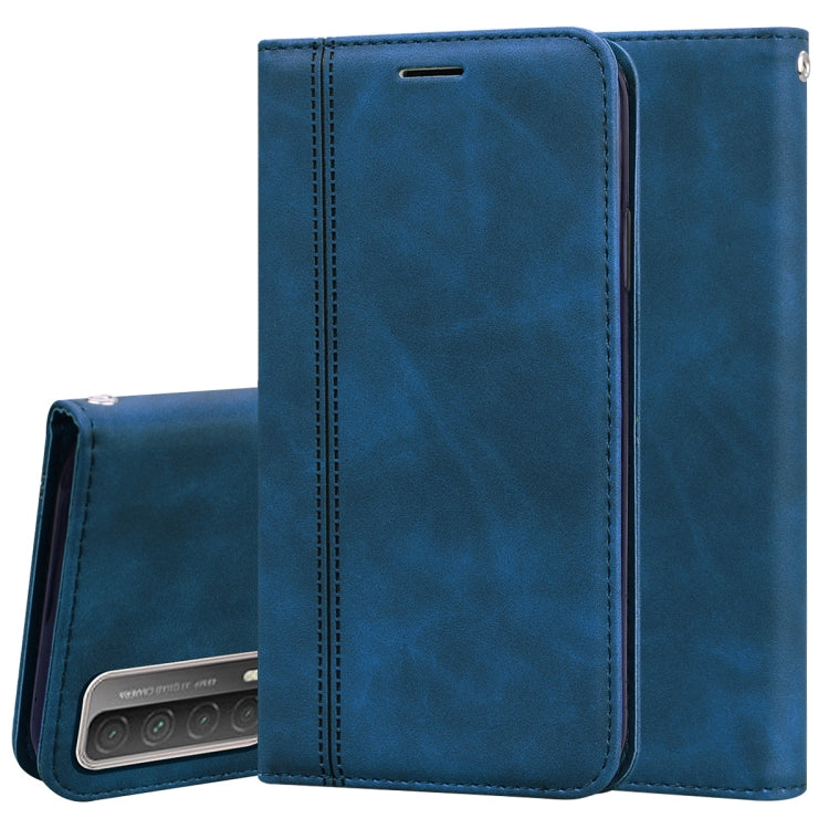Custodia in pelle PU con vibrazione orizzontale magnetica aziendale smerigliata con supporto, slot per schede e cordino, For Huawei P smart 2021, For Huawei Honor 10X Lite