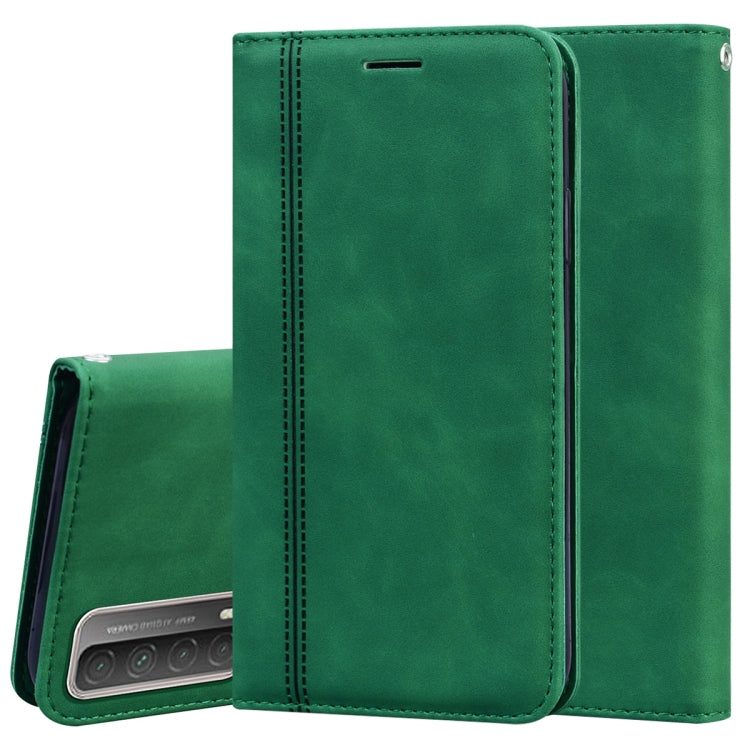 Custodia in pelle PU con vibrazione orizzontale magnetica aziendale smerigliata con supporto, slot per schede e cordino, For Huawei P smart 2021, For Huawei Honor 10X Lite