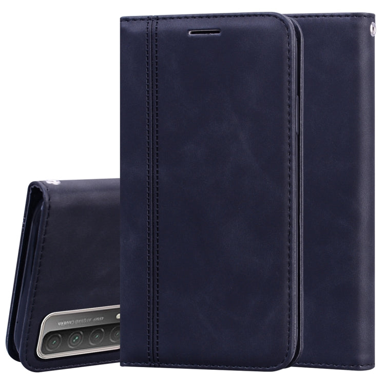 Custodia in pelle PU con vibrazione orizzontale magnetica aziendale smerigliata con supporto, slot per schede e cordino, For Huawei P smart 2021, For Huawei Honor 10X Lite
