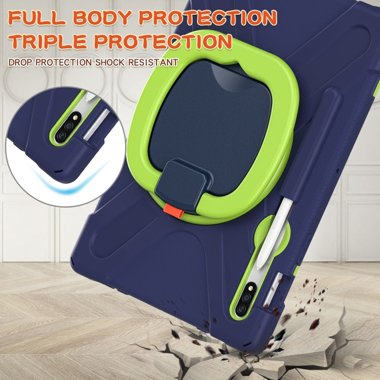 Custodia protettiva in silicone + PC con supporto e tracolla, For Samsung Galaxy Tab S8 / Galaxy Tab S7 T870 / T875, For Samsung Galaxy Tab A7 10.4 (2020) T500 / T505