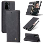 Custodia portafoglio in pelle con flip per Xiaomi Redmi Note 10 P