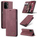 Custodia portafoglio in pelle con flip per Xiaomi Redmi Note 10 P