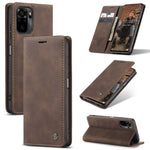 Custodia portafoglio in pelle con flip per Xiaomi Redmi Note 10 P