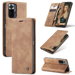 Custodia portafoglio in pelle con flip per Xiaomi Redmi Note 10 P