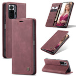 Custodia portafoglio in pelle con flip per Xiaomi Redmi Note 10 P