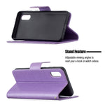 Custodia portafoglio in pelle PU per Samsung Galaxy A02