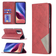 Custodia in pelle magnetica a rotazione orizzontale con struttura a rombo con supporto e slot per schede, For Xiaomi Mi 11i / Poco F3 / Redmi K40