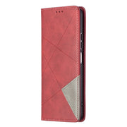 Custodia in pelle magnetica a rotazione orizzontale con struttura a rombo con supporto e slot per schede, For Xiaomi Mi 11i / Poco F3 / Redmi K40