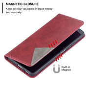 Custodia in pelle magnetica a rotazione orizzontale con struttura a rombo con supporto e slot per schede, For Xiaomi Mi 11i / Poco F3 / Redmi K40