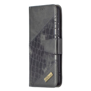 Custodia in pelle sintetica a vibrazione orizzontale con trama in coccodrillo abbinata con portafoglio, supporto e slot per carte, For Xiaomi Mi 11i / Poco F3 / Redmi K40