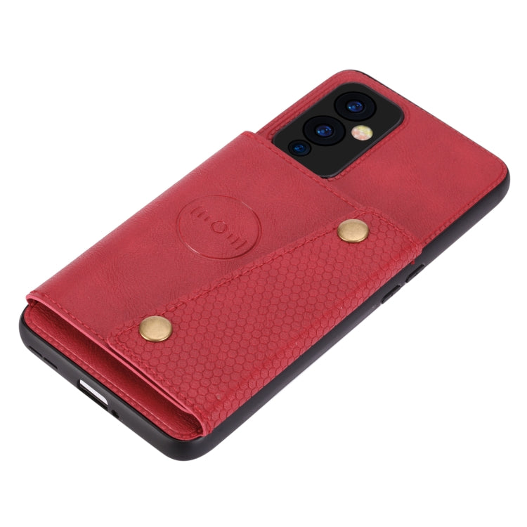 Custodia protettiva magnetica antiurto in PU + TPU con doppia fibbia con slot per schede e supporto, For OnePlus 9, For OnePlus 9 Pro, For Xiaomi Redmi K40, For Xiaomi Redmi Note 9 4G, For Xiaomi Redmi Note 10