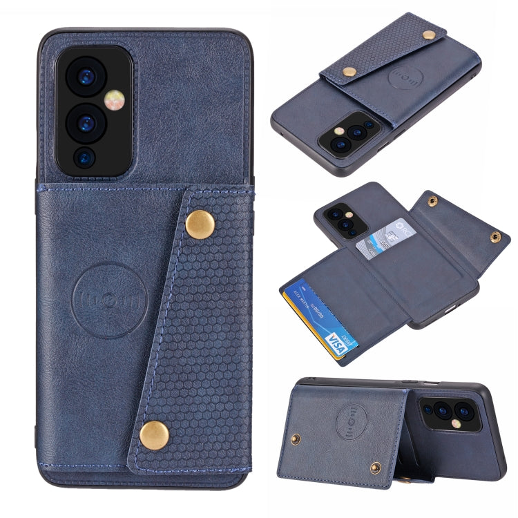 Custodia protettiva magnetica antiurto in PU + TPU con doppia fibbia con slot per schede e supporto, For OnePlus 9, For OnePlus 9 Pro, For Xiaomi Redmi K40, For Xiaomi Redmi Note 9 4G, For Xiaomi Redmi Note 10