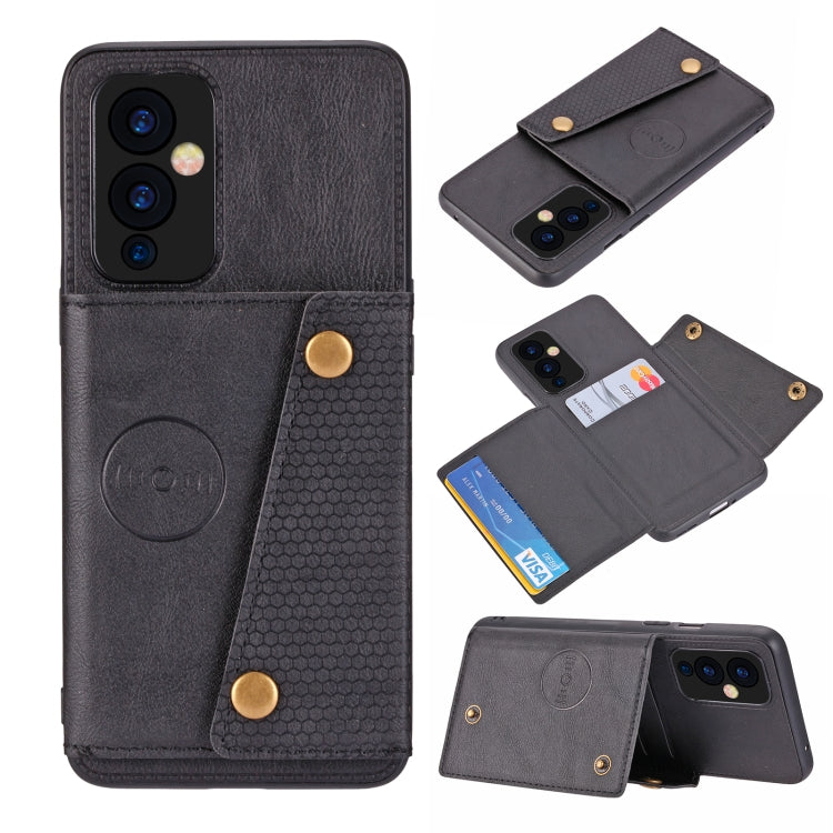 Custodia protettiva magnetica antiurto in PU + TPU con doppia fibbia con slot per schede e supporto, For OnePlus 9, For OnePlus 9 Pro, For Xiaomi Redmi K40, For Xiaomi Redmi Note 9 4G, For Xiaomi Redmi Note 10
