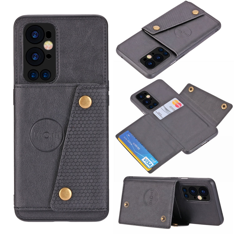 Custodia protettiva magnetica antiurto in PU + TPU con doppia fibbia con slot per schede e supporto, For OnePlus 9, For OnePlus 9 Pro, For Xiaomi Redmi K40, For Xiaomi Redmi Note 9 4G, For Xiaomi Redmi Note 10