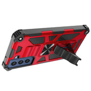 Custodia protettiva magnetica antiurto in TPU + PC con supporto, For Samsung Galaxy S21 FE