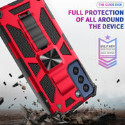 Custodia protettiva magnetica antiurto in TPU + PC con supporto, For Samsung Galaxy S21 FE
