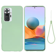 Custodia protettiva a copertura totale anticaduta in silicone liquido tinta unita, For Xiaomi Redmi Note 10 Pro Max, For Xiaomi Redmi Note 10S