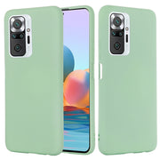 Custodia protettiva a copertura totale anticaduta in silicone liquido tinta unita, For Xiaomi Redmi Note 10 Pro Max, For Xiaomi Redmi Note 10S