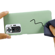 Custodia protettiva a copertura totale anticaduta in silicone liquido tinta unita, For Xiaomi Redmi Note 10 Pro Max, For Xiaomi Redmi Note 10S