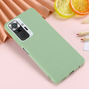 Custodia protettiva a copertura totale anticaduta in silicone liquido tinta unita, For Xiaomi Redmi Note 10 Pro Max, For Xiaomi Redmi Note 10S