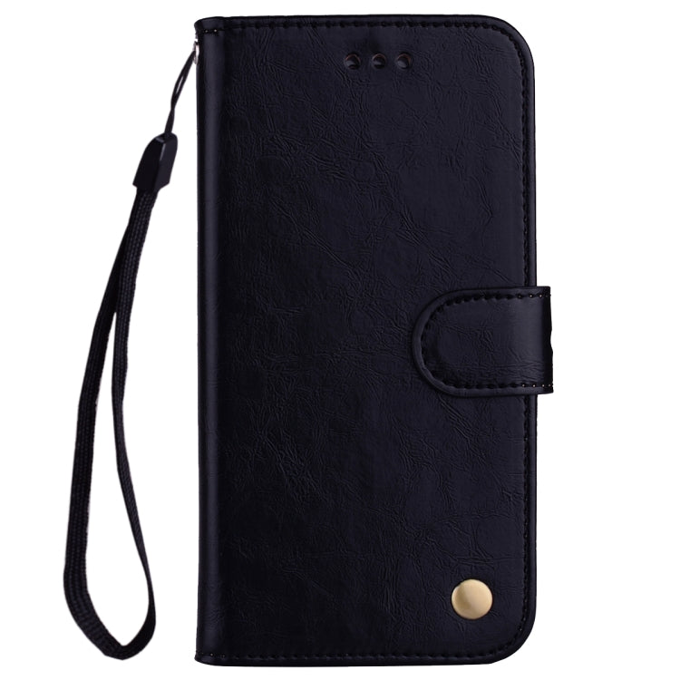Custodia in pelle a vibrazione orizzontale con struttura in cera d'olio stile business con supporto, slot per schede e portafoglio, For Huawei P smart 2021, For Huawei Honor 10X Lite