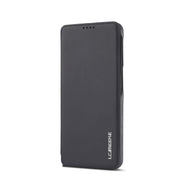 Per Samsung Galaxy S21 FE LC.IMEEKE Custodia in pelle a vibrazione orizzontale Hon Ancient Series con supporto e slot per schede, For Samsung Galaxy S21 FE