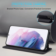 Per Samsung Galaxy S21 FE LC.IMEEKE Custodia in pelle a vibrazione orizzontale Hon Ancient Series con supporto e slot per schede, For Samsung Galaxy S21 FE