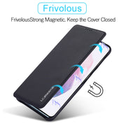 Per Samsung Galaxy S21 FE LC.IMEEKE Custodia in pelle a vibrazione orizzontale Hon Ancient Series con supporto e slot per schede, For Samsung Galaxy S21 FE