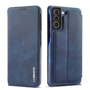 Per Samsung Galaxy S21 FE LC.IMEEKE Custodia in pelle a vibrazione orizzontale Hon Ancient Series con supporto e slot per schede, For Samsung Galaxy S21 FE