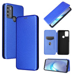 Struttura in fibra di carbonio Flip orizzontale magnetico Custodia in pelle TPU + PC + PU con slot per schede, For Motorola Moto G50, For Samsung Galaxy S21 FE