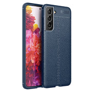 Custodia antiurto in TPU con texture Litchi, For Samsung Galaxy S21 FE