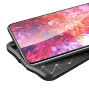 Custodia antiurto in TPU con texture Litchi, For Samsung Galaxy S21 FE