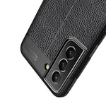 Custodia TPU antiurto con texture Litchi per Samsung Galaxy S21 F