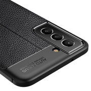 Custodia antiurto in TPU con texture Litchi, For Samsung Galaxy S21 FE