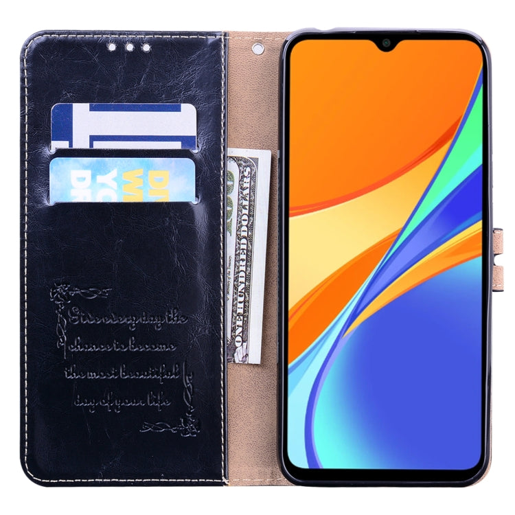 Custodia in pelle a vibrazione orizzontale con struttura in cera d'olio stile business con supporto, slot per schede e portafoglio, For Xiaomi Redmi 9T, For Xiaomi Redmi Note 9T, For Xiaomi Redmi Note 10, For Xiaomi Redmi K40 / K40 Pro                 ...