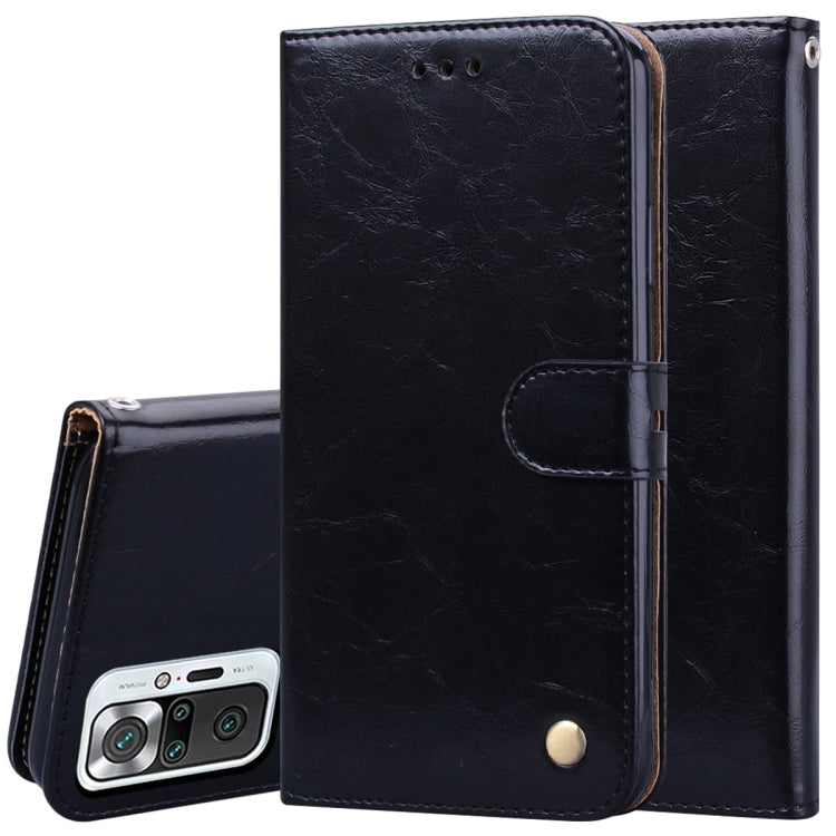 Custodia in pelle a vibrazione orizzontale con struttura in cera d'olio stile business con supporto, slot per schede e portafoglio, For Xiaomi Redmi 9T, For Xiaomi Redmi Note 9T, For Xiaomi Redmi Note 10, For Xiaomi Redmi K40 / K40 Pro                 ...
