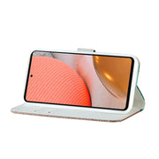 Custodia portafoglio in pelle con glitter per Samsung Galaxy A72