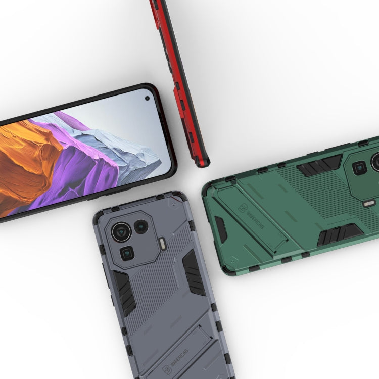 Punk Armor 2 in 1 PC + custodia antiurto in TPU con supporto invisibile, For Xiaomi Mi 11 Pro