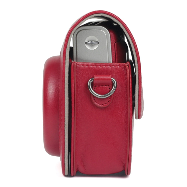 Borsa per fotocamera in PU tinta unita con tracolla per Fujifilm Instax mini 90, For Fujifilm Instax mini 90