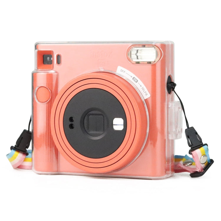 Borsa per fotocamera in cristallo trasparente con tracolla per Fujifilm Instax Square SQ1, For Fujifilm Instax Square SQ1