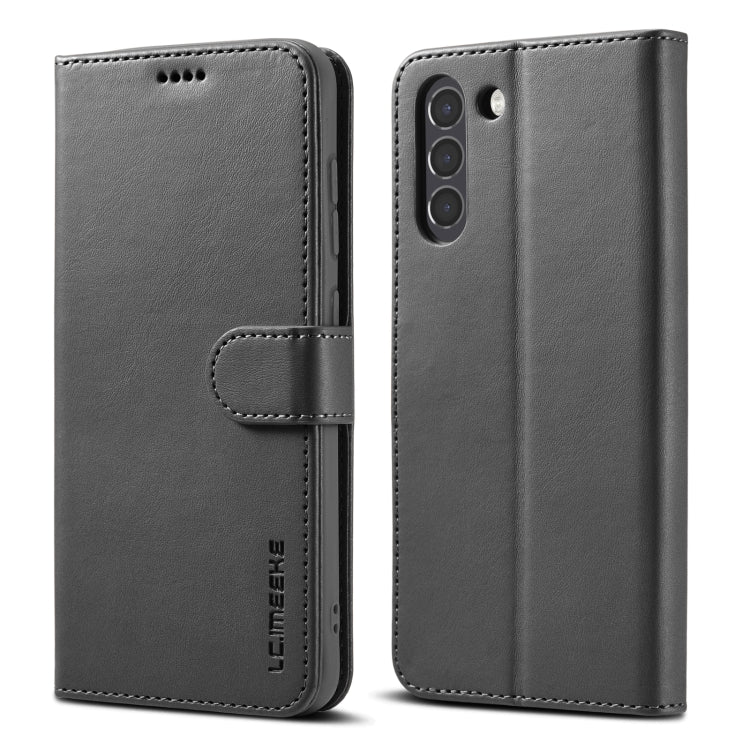LC.IMEEKE Custodia in pelle a vibrazione orizzontale con struttura in vitello, con supporto, slot per schede e portafoglio, For Samsung Galaxy S21 FE