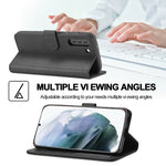 Custodia portafoglio in pelle con stand per Samsung Galaxy S21 FE