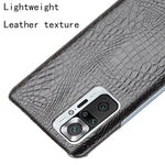 Custodia PC PU effetto coccodrillo per Xiaomi Mi 11 Lite